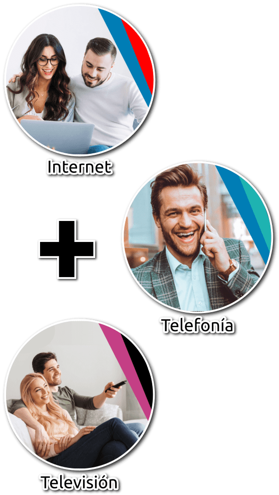 Contrata Pack Tríos, Internet, Televisión y Telefonía