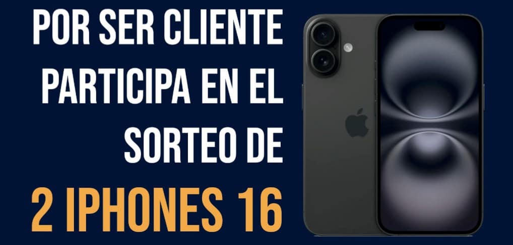 Por ser cliente participa en el sorteo de 2 iphones 16 con wifiguay en esta Navidad 2025